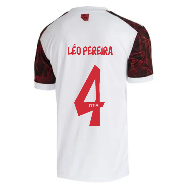 2021/22 Flamengo Away Kit Soccer Jersey LÉO PEREIRA #4